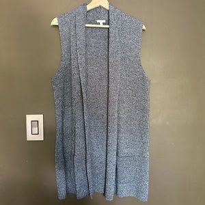 Talbots Knit Melange Cotton Vest